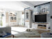 Wandboard >Briana< in New White aus MDF - 155x24x21cm (BxHxT)