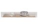 Wandboard >Briana< in New White aus MDF - 155x24x21cm (BxHxT)