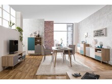 Sideboard >Visby< in Sonoma-Eiche - 150x68x40cm (BxHxT)