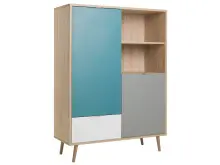 Highboard >Visby< in Sonoma-Eiche - 103x138x40cm...