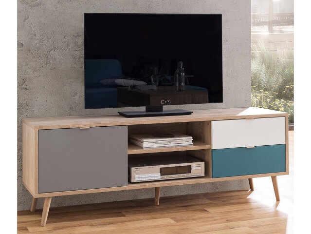 TV-Board >Visby< in Sonoma-Eiche - 150x52x40cm (BxHxT), 174,95 €