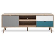 TV-Board >Visby< in Sonoma-Eiche - 150x52x40cm (BxHxT)