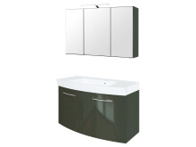 Badezimmer-Set >Graphit< in graphitgrau...