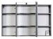 Badezimmer-Set >Graphit< in graphitgrau Grau-Hochglanz - 100x54x47cm (BxHxT)