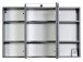 Badezimmer-Set >Graphit< in graphitgrau Grau-Hochglanz - 100x54x47cm (BxHxT)