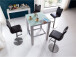 Barhocker >Amiens I< aus Edelstahl - 42x91x51cm (BxHxT)
