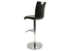 Barhocker >Amiens I< in Schwarz aus Edelstahl - 42x91x51cm (BxHxT)