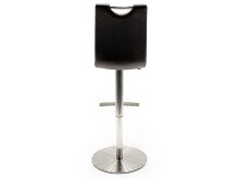 Barhocker >Amiens I< in Schwarz aus Edelstahl - 42x91x51cm (BxHxT)