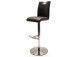 Barhocker >Amiens I< in Schwarz aus Edelstahl - 42x91x51cm (BxHxT)