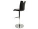 Barhocker >Amiens I< in Schwarz aus Edelstahl - 42x91x51cm (BxHxT)