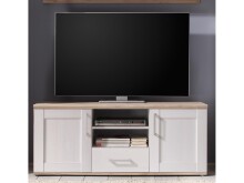 Wohnwand >Barbara< in Sibiu-Lärche / Glas - 329x202x50cm (BxHxT)