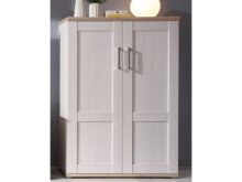 Wohnwand >Barbara< in Sibiu-Lärche / Glas - 329x202x50cm (BxHxT)