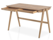 Schreibtisch >Cornelle< in Asteiche aus Massivholz - 120x75x65cm (BxHxT)