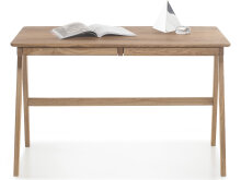 Schreibtisch >Cornelle< in Asteiche aus Massivholz...
