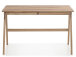 Schreibtisch >Cornelle< in Asteiche aus Massivholz - 120x75x65cm (BxHxT)
