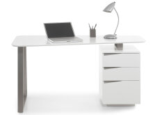 Schreibtisch >Tartu< in Weiß matt lackiert...