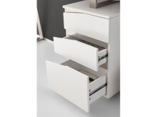Schreibtisch >Tartu< in Weiß matt lackiert aus MDF - 150x76x67cm (BxHxT)