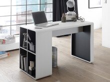 Schreibtisch >Blackpool< in Weiß matt -...