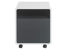 Rollcontainer >Blackpool< in Weiß matt - 47x55x38cm (BxHxT)