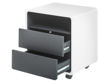 Rollcontainer >Blackpool< in Weiß matt - 47x55x38cm (BxHxT)