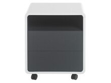 Rollcontainer >Blackpool< in Weiß matt - 47x55x38cm (BxHxT)