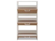 Schuhkipper >Filton< in Alu-Optik - 61x115x25cm (BxHxT)