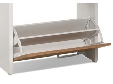 Schuhkipper >Filton< in Alu-Optik - 61x115x25cm (BxHxT)