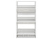 Schuhkipper >Filton< in Alu-Optik - 61x115x25cm (BxHxT)