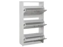 Schuhkipper >Filton< in Weiß Beton - 61x115x25cm (BxHxT)