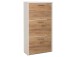 Schuhkipper >Filton< in Weiß Eiche - 61x115x25cm (BxHxT)