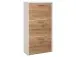 Schuhkipper >Filton< in Weiß Eiche - 61x115x25cm (BxHxT)