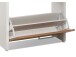 Schuhkipper >Filton< in Weiß Eiche - 61x115x25cm (BxHxT)