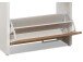 Schuhkipper >Filton< in Weiß Eiche - 61x115x25cm (BxHxT)