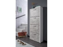 Schuhkipper >Filton II< in Weiß - 61x115x25cm (BxHxT)