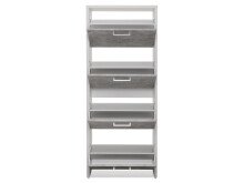Schuhkipper >Filton II< in Weiß - 61x115x25cm (BxHxT)