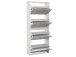 Schuhkipper >Filton II< in Weiß - 61x115x25cm (BxHxT)