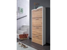 Schuhkipper >Filton II< in Weiß - 61x152x25cm (BxHxT)