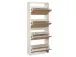 Schuhkipper >Filton II< in Weiß - 61x152x25cm (BxHxT)