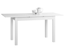Esstisch >Crawley< in Weiß - 160x76,5x70cm (BxHxT)