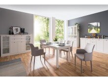 Esstisch >Crawley< in Weiß - 160x76,5x70cm (BxHxT)