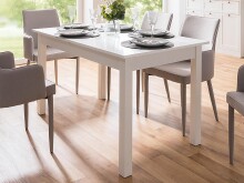 Esstisch >Crawley< in Weiß - 180x76,5x80cm (BxHxT)
