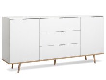 Sideboard >Dalarna< in Weiß aus Metall -...