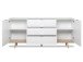 Sideboard >Dalarna< in Weiß aus Metall - 180x87x40cm (BxHxT)