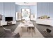 Sideboard >Dalarna< in Weiß aus Metall - 180x87x40cm (BxHxT)