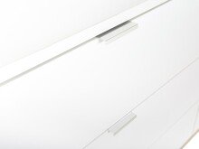 Highboard >Dalarna< in Weiß aus Metall - 100x140x40cm (BxHxT)