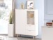 Highboard >Dalarna< in Weiß aus Metall - 100x140x40cm (BxHxT)