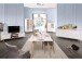 Highboard >Dalarna< in Weiß aus Metall - 100x140x40cm (BxHxT)