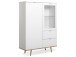 Highboard >Dalarna< in Weiß aus Metall - 100x140x40cm (BxHxT)