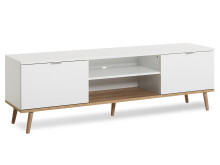 TV-Board >Dalarna< in Weiß aus Metall - 160x50x40cm (BxHxT)