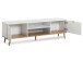 TV-Board >Dalarna< in Weiß aus Metall - 160x50x40cm (BxHxT)
